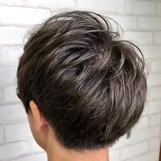 ショート カラー メンズ 北脇 健治のヘアスタイル