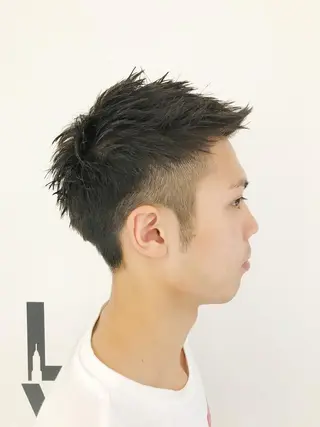 ショート ヘアアレンジ メンズ 赤み消しカラー /透明感カラー 上長のヘアスタイル