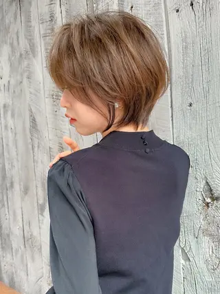 ショート カラー ボブ/ショート/ 縮毛矯正⚜️工藤昴のヘアスタイル