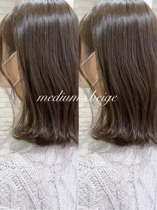 ミディアム カラー 横浜🍒カット エクステ／RIEのヘアスタイル