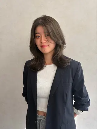 ロング カラー 🍐透明感カラー🍐 レイヤーカットのヘアスタイル