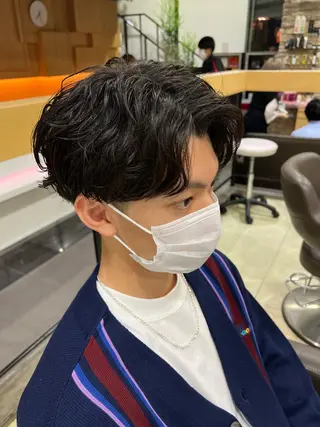 パーマ メンズ 韓国🩶Y2Kネイル 💫くれはのネイルデザイン