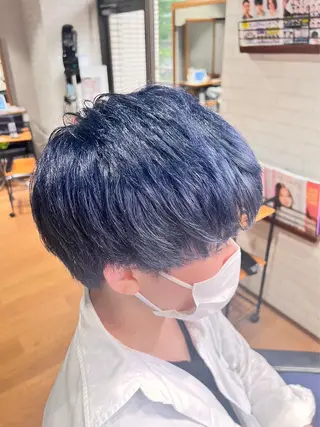ミディアム カラー メンズ 土屋 咲希のヘアスタイル