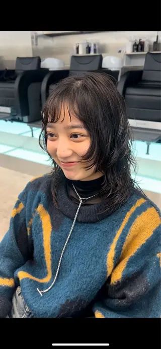 セミロング fifth 安次富　泰雅のヘアスタイル