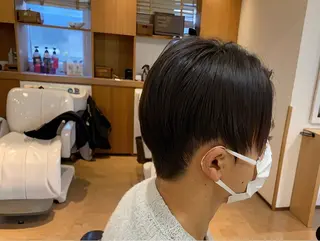 ショート パーマ メンズ 秋山知穂🌸縮毛矯正 ショートお任せ🌸のヘアスタイル