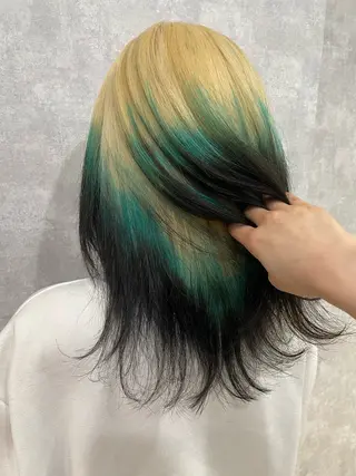 ロング カラー ヘアアレンジ 透明感カラー/推しカ ラー☁️JURAのヘアスタイル