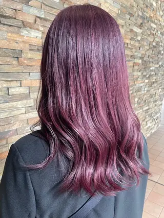ロング 肌までキレイ見え✨️ 赤み消し特化のヘアスタイル