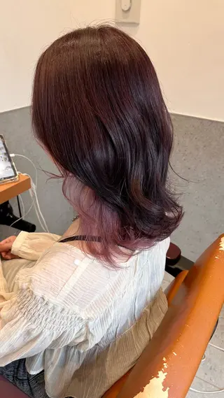 ミディアム カラー classic 新横浜所属・大人girly🛋️ 🤍yukakoのヘアスタイル