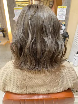 ミディアム カラー ヘアアレンジ 増子 幹樹のヘアスタイル