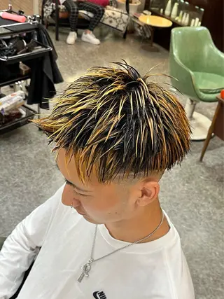 ミディアム カラー CuMARi所属・歴7年🔥メンズ専門 100％満足させますのヘアスタイル