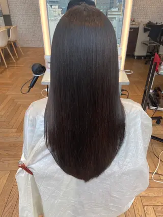 ロング カラー 玉川 京のヘアスタイル