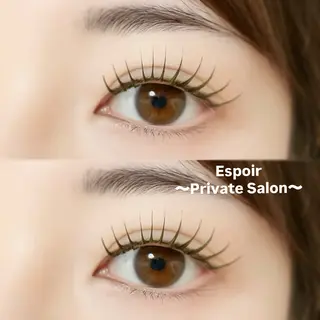 マツエク・マツパ Espoir プライベートサロンのマツエク・マツパデザイン