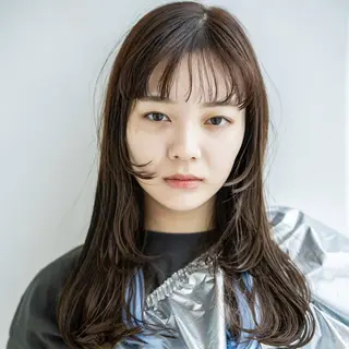 ロング カラー SOURCE 茨木のヘアスタイル