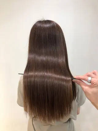 ロング コテ巻き風パーマ/ 髪質改善/河島恭平のヘアスタイル