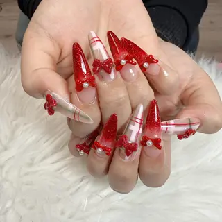 ネイル 🎀 Lemode ワンホンネイル🎀のネイルデザイン