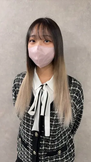 ロング カラー がわ/ウルフカット /ブリーチカラーのヘアスタイル