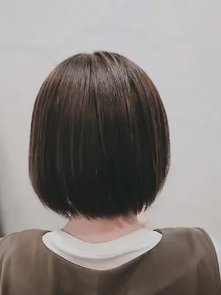 ミディアム 髪質改善&白髪ぼかし カラー♡店長みやけ♡のヘアスタイル