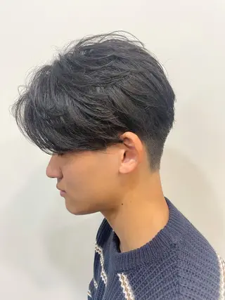 カラー パーマ メンズ メンズNO.1口コミ 高評価🟡三澤拓海✅のヘアスタイル