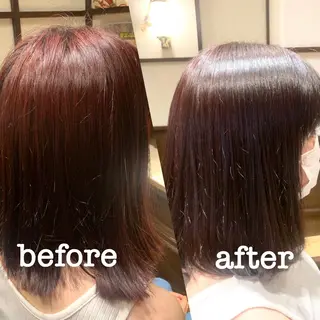 ミディアム 【くせ毛さんのお悩み 解決🍀】栗橋のヘアスタイル