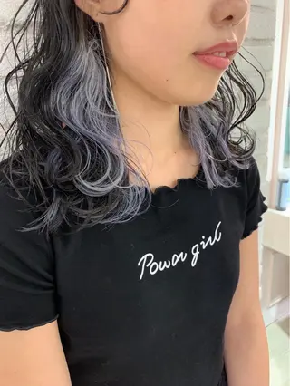 ミディアム カラー 韓国ヘア/艶カラー /田中悠佑のヘアスタイル