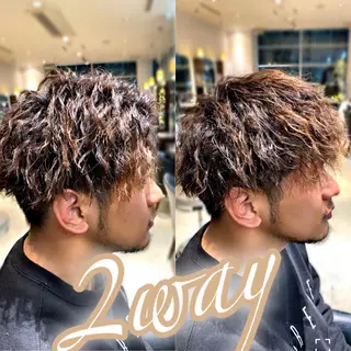 パーマ メンズ メンズ専門 井藤 雅也のヘアスタイル
