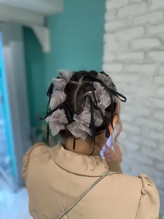 ミディアム ヘアアレンジ LeeHorie miuのヘアスタイル