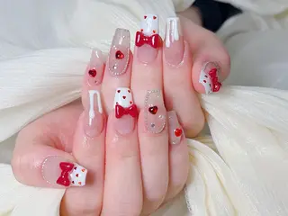 ネイル 🎀も ものネイルデザイン