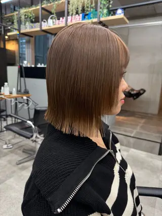 ミディアム 髪質改善/美髪矯正/ 小顔ボブNANAのヘアスタイル