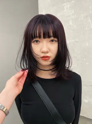 カラー the hinc所属・miyu /大阪 /レイヤーカットのヘアスタイル