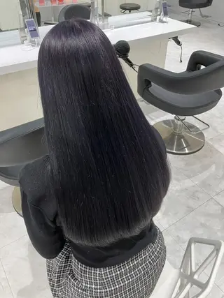 ロング カラー 🫧透明感ラベンダー 似合わせ🫧あい🫧のヘアスタイル