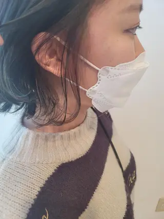 ミディアム カラー 鈴木 翠のヘアスタイル