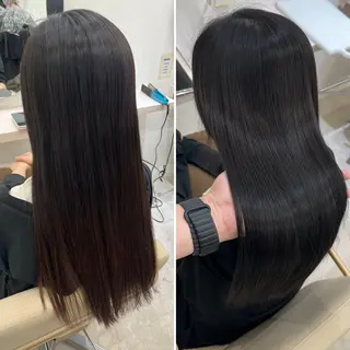 ロング 髪質改善/縮毛矯正 梅田茶屋町/西尾祐作のヘアスタイル