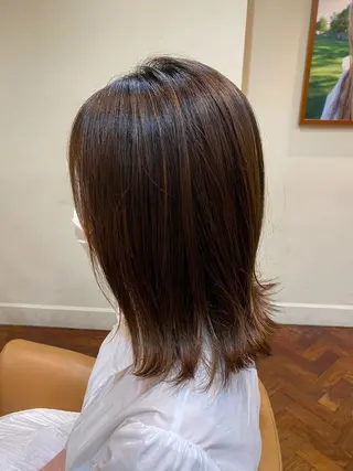 ミディアム カラー 似合わせカット/ すずきたつやのヘアスタイル