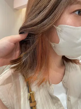 ミディアム マホ/日吉/髪質改善 /レイヤー/ガーリーのヘアスタイル