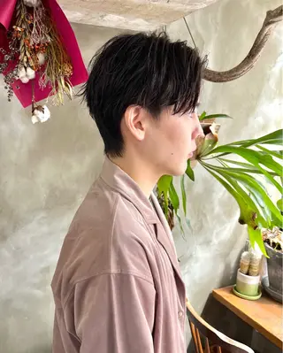 ショート メンズ 木村陸弥 似合わせ 透明感カラー🌿のヘアスタイル