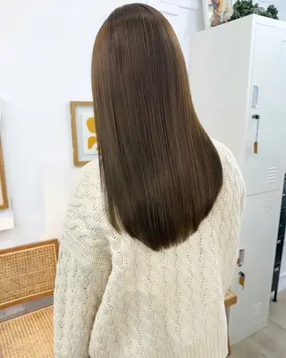 ロング カラー あおやぎ ななのヘアスタイル