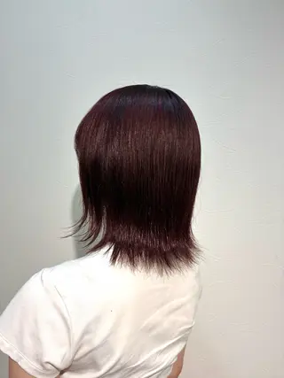 ミディアム カラー 梅原 姫🍬🐰のヘアスタイル