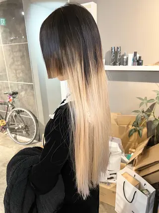 ロング カラー daiki 原宿のヘアスタイル