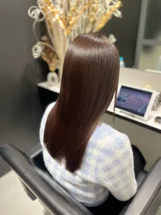 ロング パーマ 髪質改善∕艶髪∕ マンツーマン施術のヘアスタイル