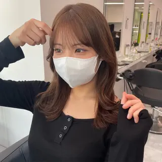 ミディアム 🤍ベージュ×艶髪 🤍Ryuta🤍のヘアスタイル
