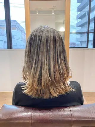 ミディアム カラー KIZU 髪質改善 オカルト怪談のヘアスタイル