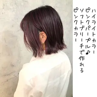 ミディアム カラー かわさき ともやのヘアスタイル