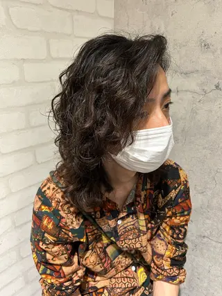 ミディアム パーマ パーソナルカラー 診断🍀マリンのヘアスタイル