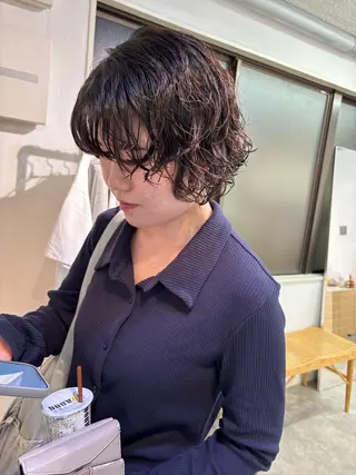 ショート パーマ sakura🌸 レイヤー/韓国ヘアのヘアスタイル