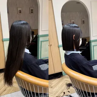 ショート ボブ/縮毛矯正/ 高嶋 優のヘアスタイル