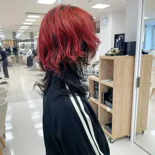 ミディアム カラー ヘアアレンジ 🍒KIKUCHI KANAE🍒のヘアスタイル