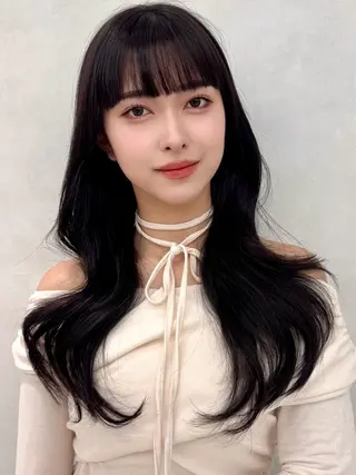 セミロング カラー 🇰🇷韓国ヘア★ 副店長.쿠리타⭐︎のヘアスタイル