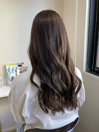 ロング カラー ayaka🌹 艶カラー&小顔カットのヘアスタイル