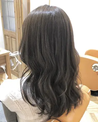 セミロング カラー ✨🌿大人可愛い愛さ れhair🌿✨松本のヘアスタイル