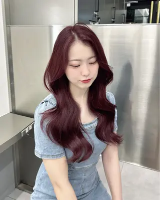 ロング カラー MAEUL NAGOYA所属・⛓韓国IDOLヘア 🥀🖤/あいりのヘアスタイル